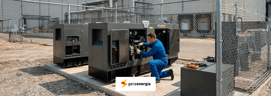 grupo gerador com instalação e manutenção inclusas