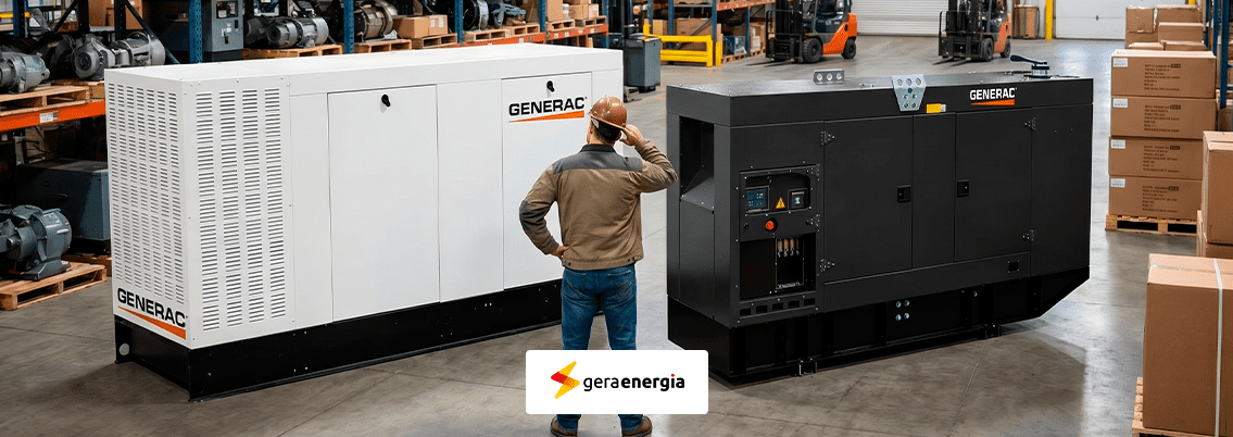 comprar gerador a diesel ou a gás