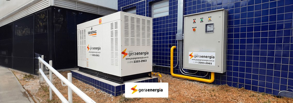 gerador a gás com projeto elétrico incluso